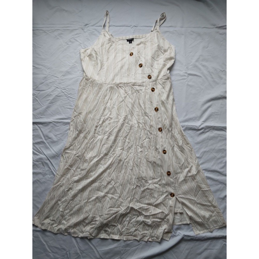 Torrid Midi Challis Asymmetrical Button Front Dre… - image 4